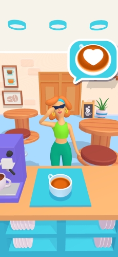 screenshot of Coffee Shop 3D Mod Apk 3