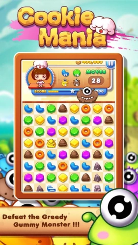 screenshot of Cookie Mania – Match-3 Sweet G Mod Apk 1