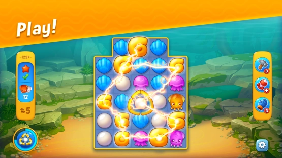 screenshot of Fishdom Mod Apk 3