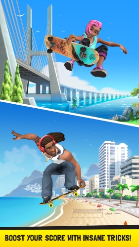 screenshot of Flip Skater Mod Apk 3