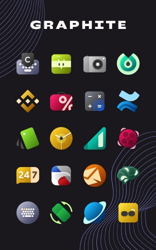 Graphite Icon Pack Mod Apk