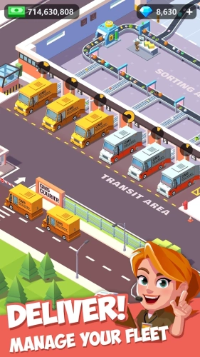 screenshot of Idle Courier Mod Apk 1