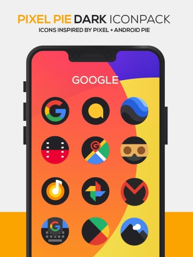 Pixel DARK Icon Pack Mod Apk