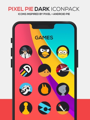 Pixel DARK Icon Pack Mod Apk