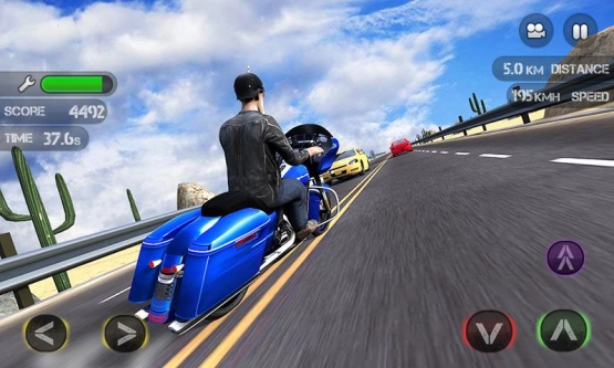 screenshot of Race the Traffic Moto Mod Apk 2