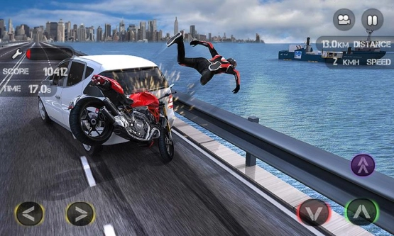 screenshot of Race the Traffic Moto Mod Apk 4