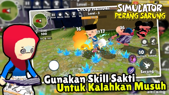 screenshot of Simulator Perang Sarung 3D Mod Apk 1