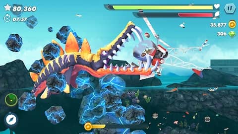 Screenshot of Hungry Shark Evolution Mod Apk