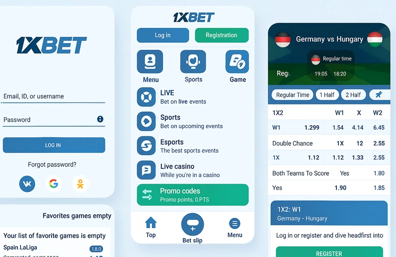 1xbet screenshot