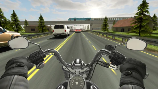 Traffic Rider Mod Apk unlimited money garage view